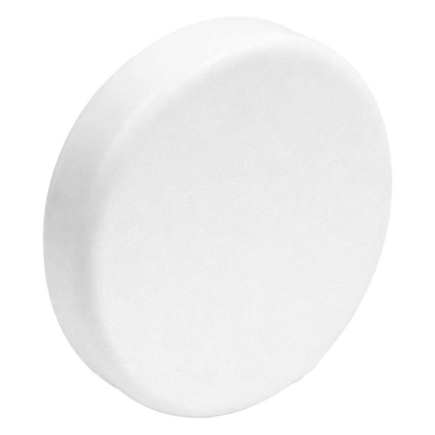 The OneClickReboot kinetic button, a matte-white dome the size of a coaster